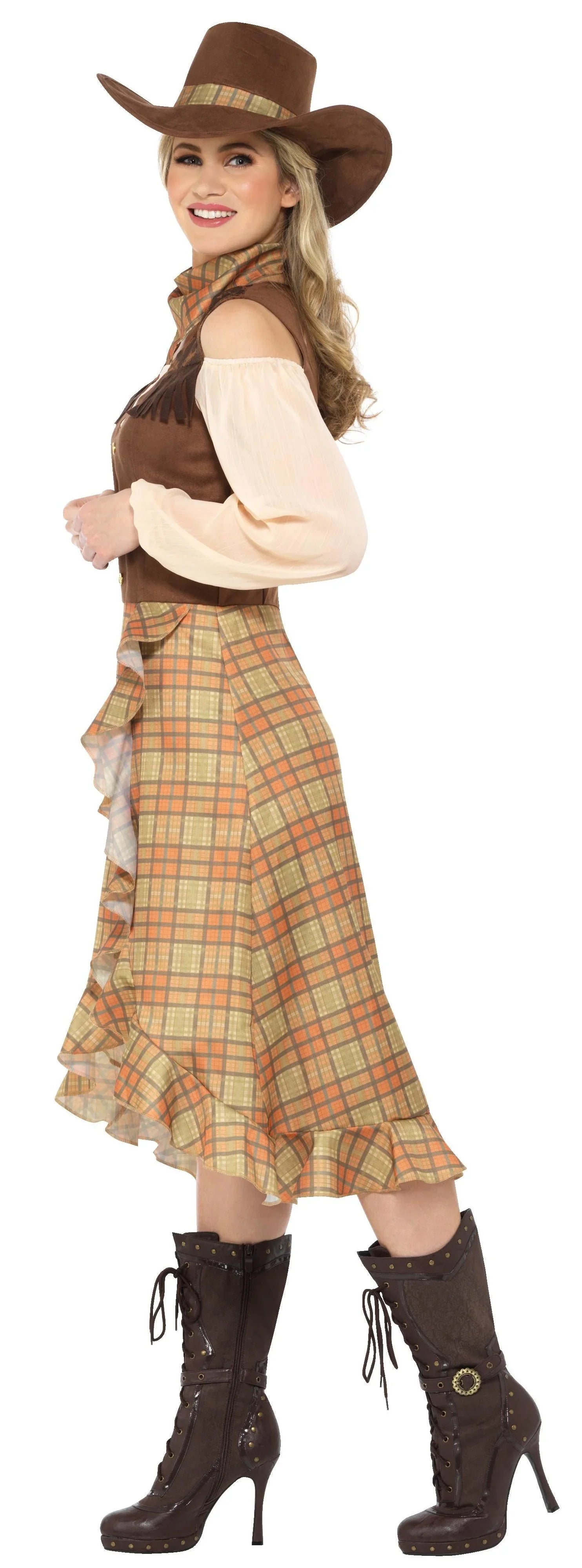 Disfraz de Vaquera con Sombrero para Mujer Vaquero Smiffys